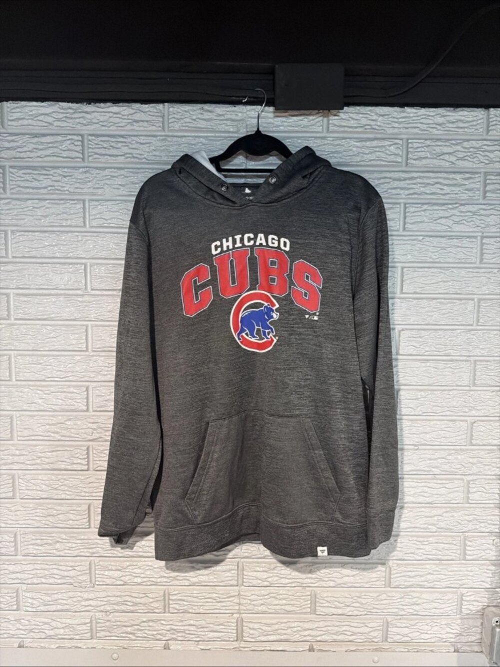 Chicago Cubs Fanatics MLB Gray Hoodie Men’s Large